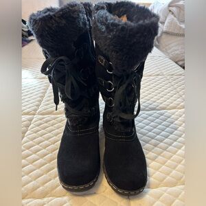 Baretraps Betheny Boots For Women Black Suede 6.5 M NWT!